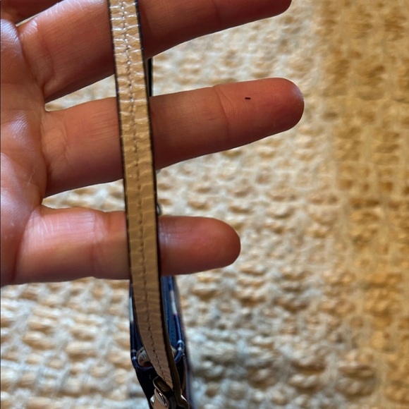 Coach Signature Pattern Wristlet in Pink and Brown - Picture 10 of 12